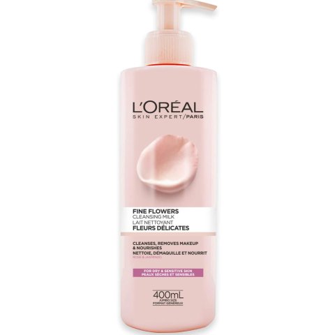 💥史低价💥：L’Oréal 玫瑰茉莉洁面乳400ml 舒缓滋养 洗完真丝滑！