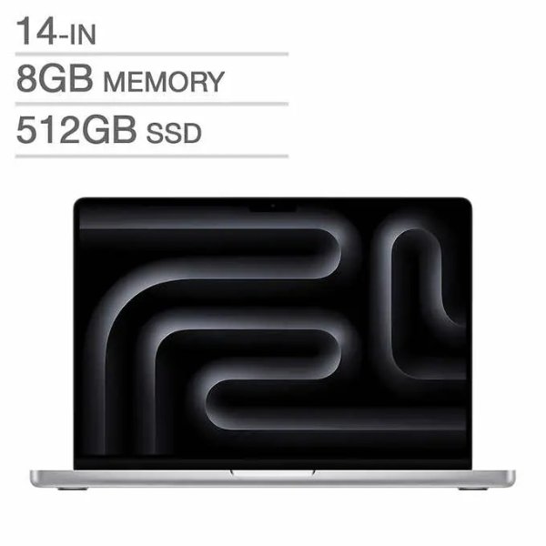 MacBook Pro 14.2 in., M3, 8 GB RAM, 512 GB SSD,