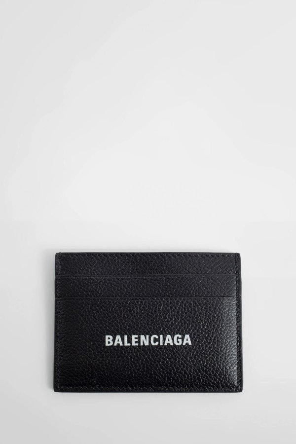 BALENCIAGA 黑色荔枝皮卡包