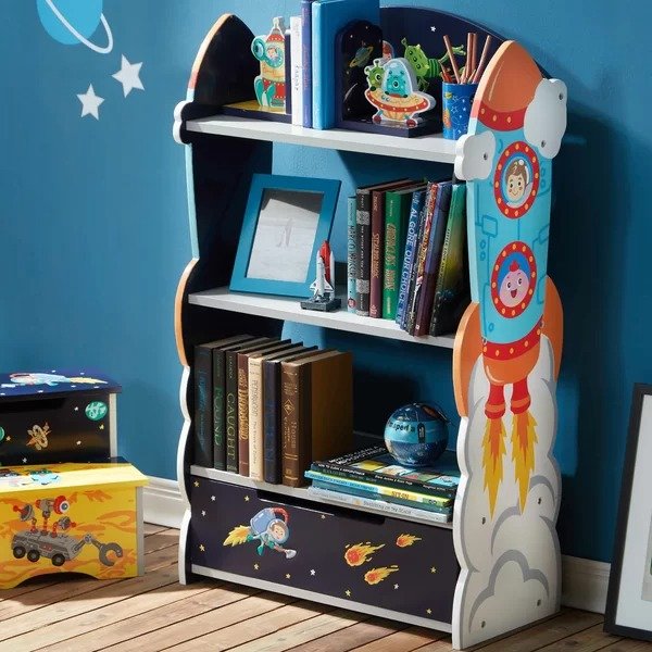 奇妙外太空儿童书架收纳柜