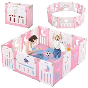 Dripex 儿童安全围栏 14片装可折叠 6色可选 带益智玩具