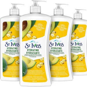 白菜价：St. Ives 牛油果维生素E保湿身体乳 4瓶x600ml $2.8/瓶