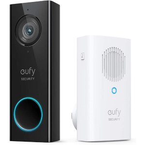 史低价：Eufy Security 2K 可视门铃(无月费)安全高清 智能人感警报