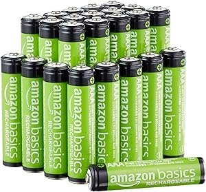 Amazon Basics AAA Alkalisch Batterien, 800 mAh, wiederaufladbar, 24 Stuck