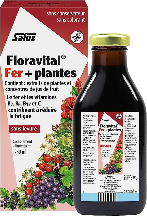 Floravital铁元液体250ml（不含麸质）