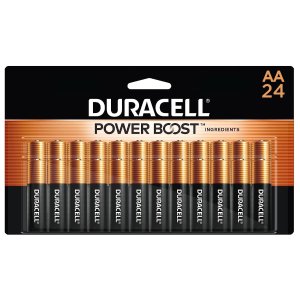 史低价：Duracell Coppertop AA 5号电池 24节装