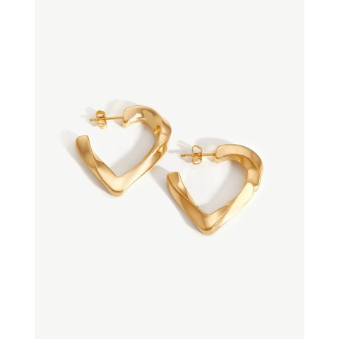 Hot Rox Multi Gemstone Medium Hoop Earrings 多宝石彩色环形