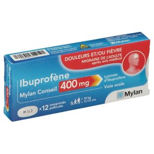 适用于发烧、流感样病症、牙痛、痛经等400mg布洛芬 12片