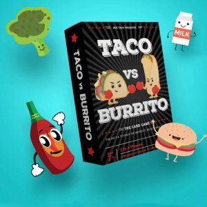Taco vs Burrito 塔可饼vs卷饼桌游 2-4人 全家都能玩