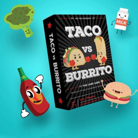 Taco vs Burrito 塔可饼vs卷饼桌游 2-4人 全家都能玩