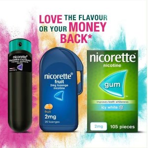 Nicorette 戒烟口香糖 含2mg替代微量尼古丁 帮你摆脱吸烟困扰