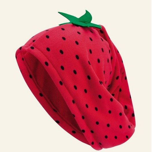 草莓干发帽