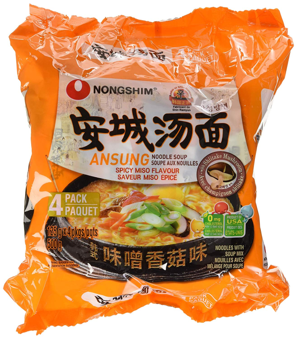Nongshim NS02321S 农心安城汤面味增香菇味 4包