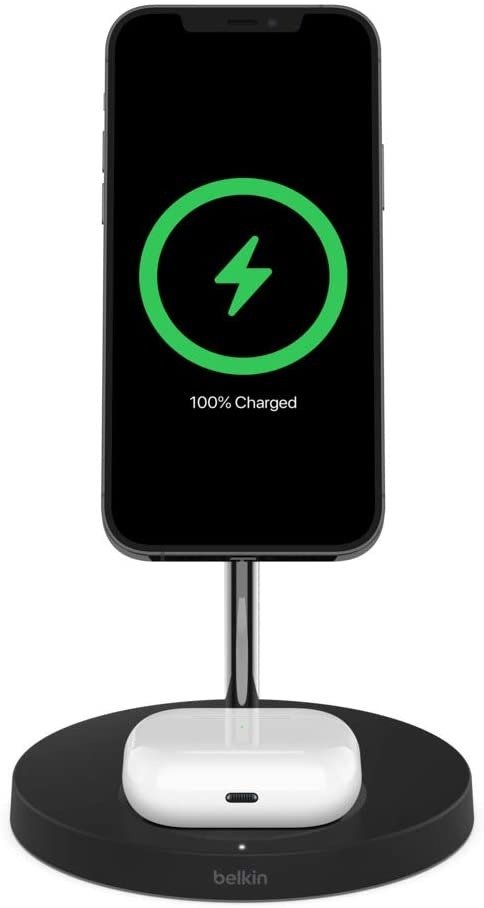 WIZ010auBK​ Boost↑Charge™ PRO MAGSAFE 2-in-1 Wireless Charger Black