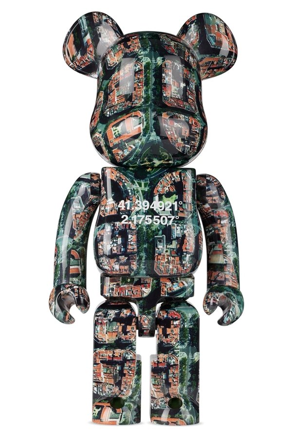 Green & Orange Benjamin Grant Overview 1000% Bearbrick Benjamin