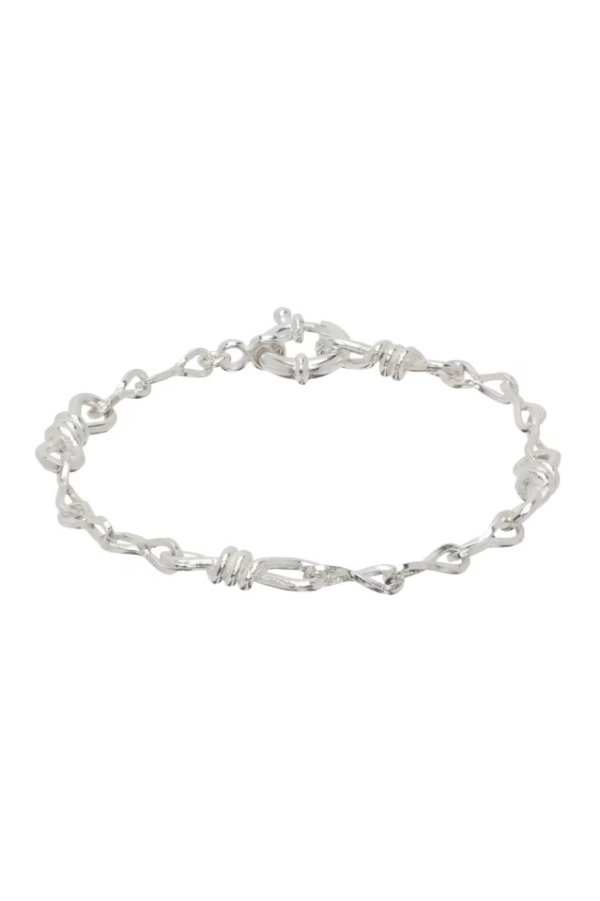Silver Twist Chain Bracelet