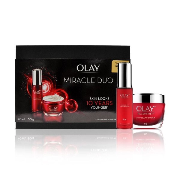 Olay Miracle Duo Regenerist Gift Pack (Miracle Boost Youth Pre- Essence 40ml & Micro Sculpting Cre