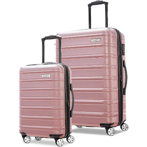 Omni 2 玫瑰金色行李箱两件套