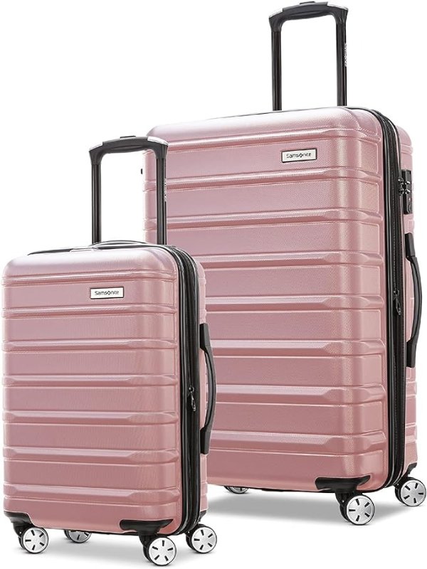 Omni 2 玫瑰金色行李箱两件套