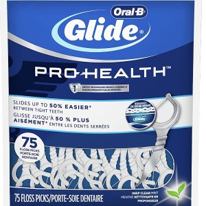 Oral B Glide Pro 薄荷味牙线75个 深度清洁 清新口气