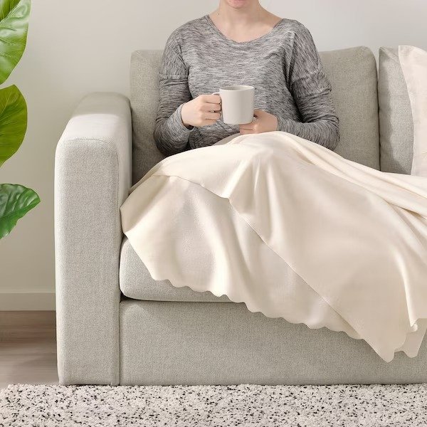 THORGUN休闲毯沙发毯灰白色, 120x160 cm 