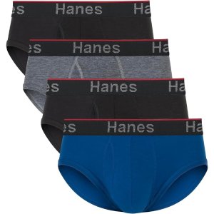 💥史低价💥：Hanes 男士内裤4条装 亲肤透气 白菜价$2.75/条