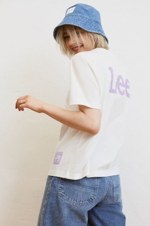 X Lee 白色短袖T恤