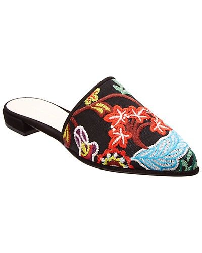 Stuart Weitzman Carlo Embroidered Slide 穆勒拖鞋