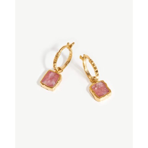 ★MISSOMA★ HOT ROX MULTI GEMSTONE MEDIUM HOOP EARRINGS MISSOMA Hot Rox Multi Gemstone Medium Hoop Earrings | endource