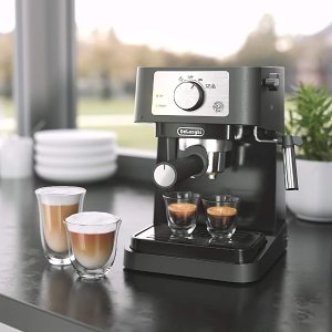 补货：De'Longhi EC260BK 意式浓缩咖啡机 拥有被咖啡香环绕的清晨