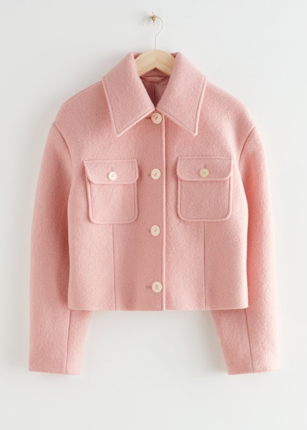 粉色外套 