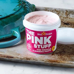 平底锅、玻璃、铁锈、水槽、瓷砖、花园家具、船只、铜等都能清洁！The Pink Stuff -万能清洁膏 850 g