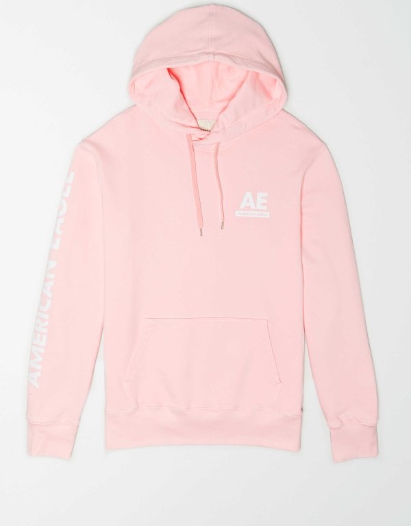 粉色logo卫衣