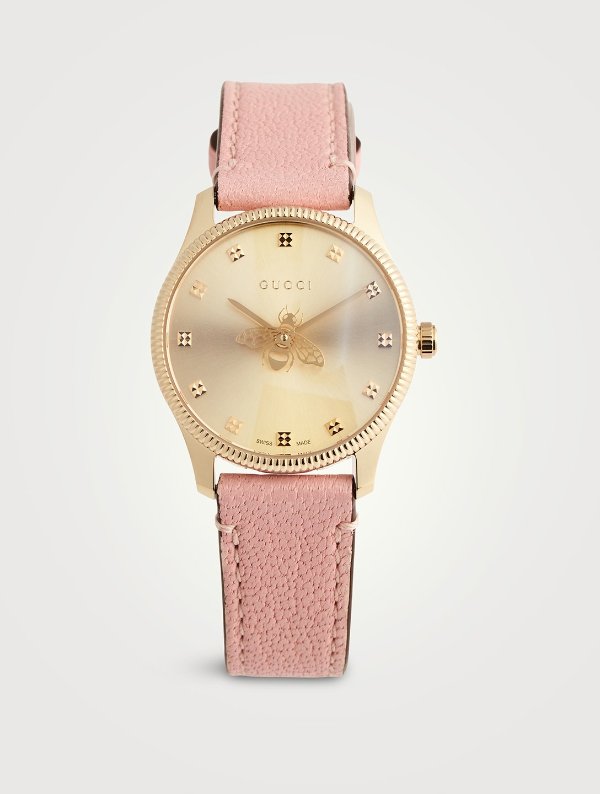G-Timeless超薄皮表带手表