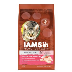 💥史低价💥：IAMS 成年干猫粮 高蛋白 鸡肉和三文鱼配方 2.72公斤
