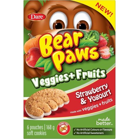 Bear Paws 蔬菜酸奶饼干