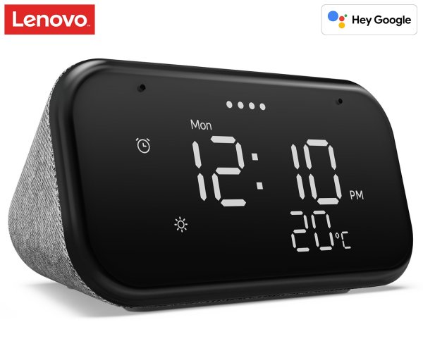 4" Smart Clock Essential w/ Google Assistant - Grey