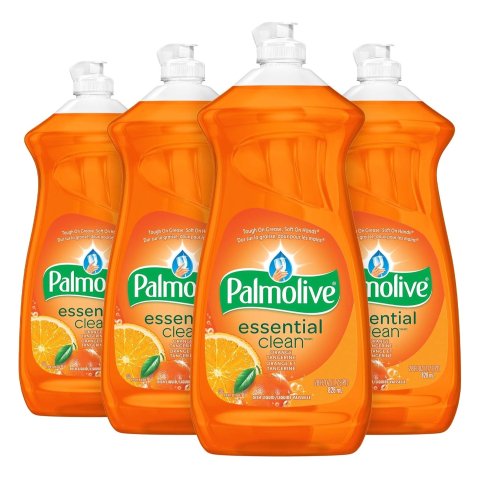 $1.8/瓶 终于补货！Palmolive 橘香、柠檬洗碗液 828ml*4瓶装 强力祛油脂