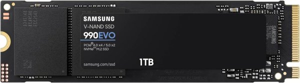 990 EVO SSD 1TB, PCIe 5.0 x2 M.2 2280, Speeds Up-to 5,000MB/s, Upgrade Storage for PC/Laptops, HMB Technology and Intelligent Turbowrite (MZ-V9E1T0B/AM)[Canada Version]