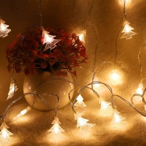 史低价：MoKo 超萌圣诞树形状装饰LED灯带 5米 氛围小能手