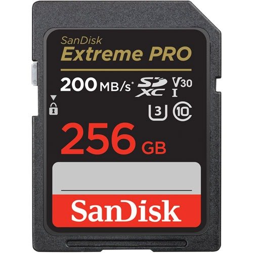 Extreme Pro 256GB 200MB/s SDXC储存卡