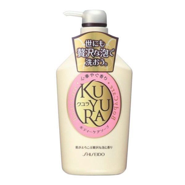 日本SHISEIDO资生堂 KUYURA美肌沐浴乳 欣怡幽香 550ml