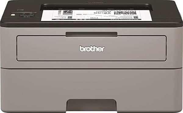 Brother HL-L2350DW Mono Laser Printer- Single Function, Wireless/USB 2.0, 2 Sided Printing, 30PPM, A4 Printer, Small Office/Home Office Printer, Black/Grey