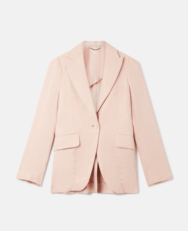 淡粉色西装外套