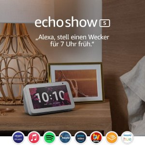 黑五价：Echo Show 5 智能居家帮手 视频聊天 宝宝监控 接打电话 新闻播报