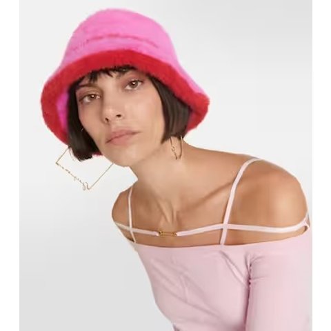 Jacquemus毛绒渔夫帽