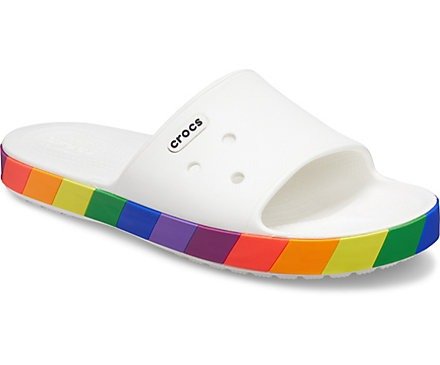 Crocband™ III Rainbow Block Slide