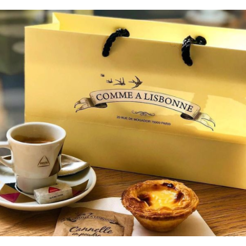 €2.3/个 下午茶好去处Comme à Lisbonne假装在里斯本 巴黎正宗葡式蛋挞