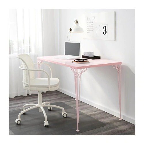 FALKHOJDEN 粉色书桌