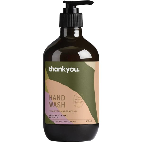 Thankyou. Handwash Aloe Vera & Lemon Oil 500ml | Woolworths